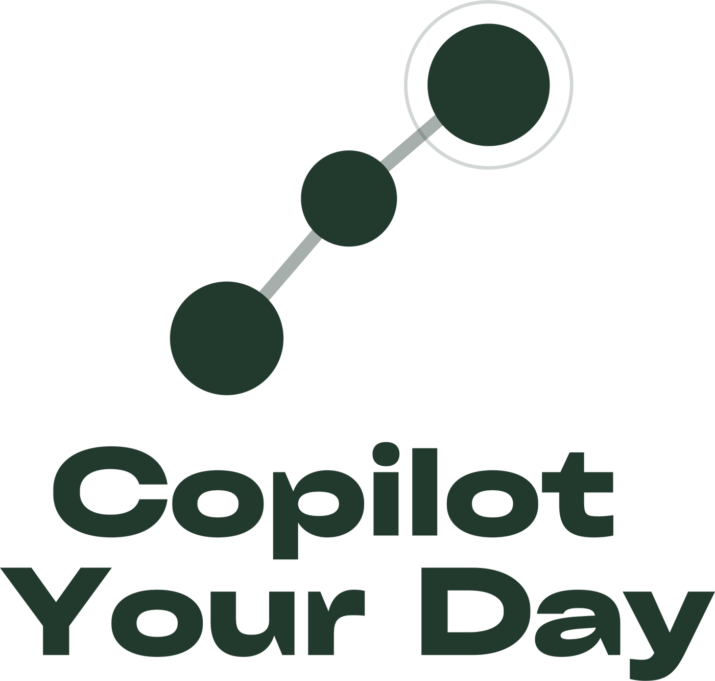 Copilot Your Day Logo — Dark green
